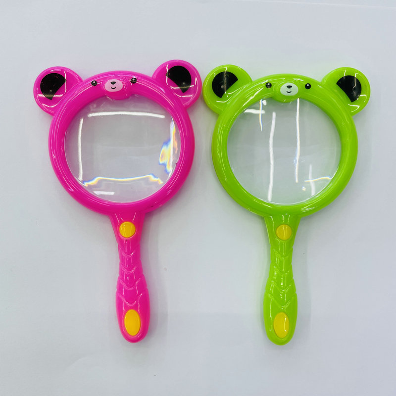 Niños anti-caída de mano de dibujos animados animal lupa Kinder ciencia experimento juguete niños lindo regalo