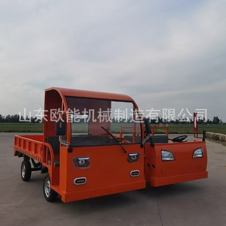 Heavy-Duty Three-Wheel Transport Vehicle, Three-Wheel Cold Storage Climbing Vehicle, Factory Area Electric Four-Wheel Heavy-Duty Elevator Flatbed Vehicle