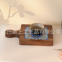 黑胡桃木花砖厨房砂锅垫现货餐垫家用防烫茶杯垫隔热垫图案随机发