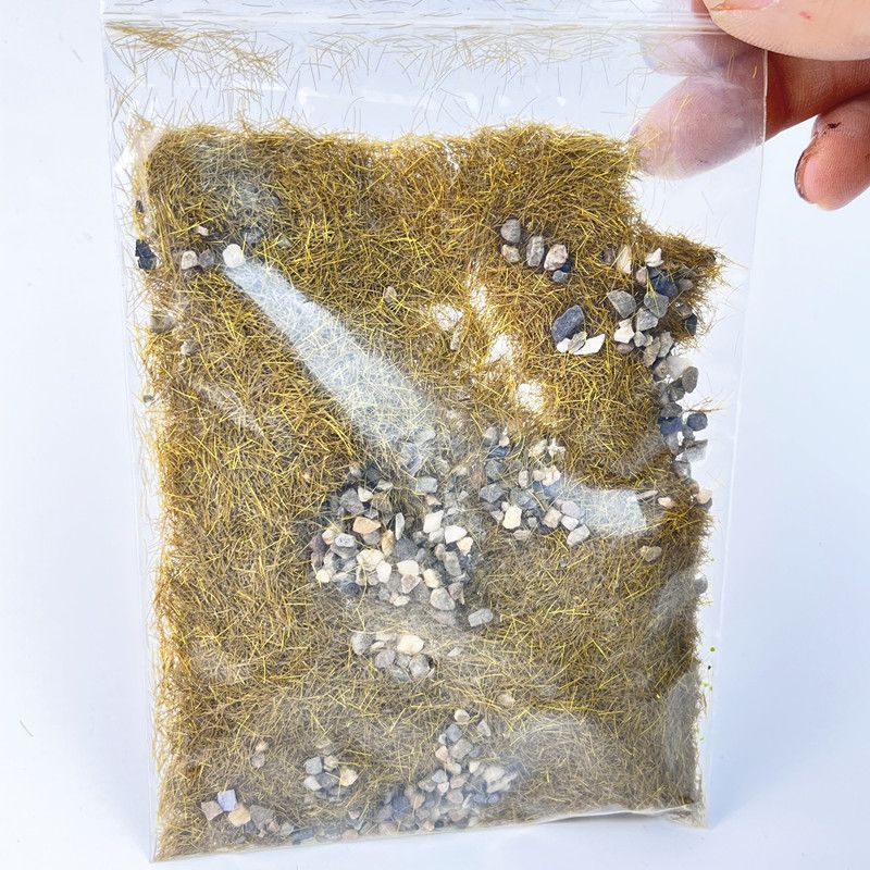 Original micro paisaje simulación tierra hierba piedra partículas vegetación hierba polvo edificio arena bandeja césped DIY materiales hechos a mano