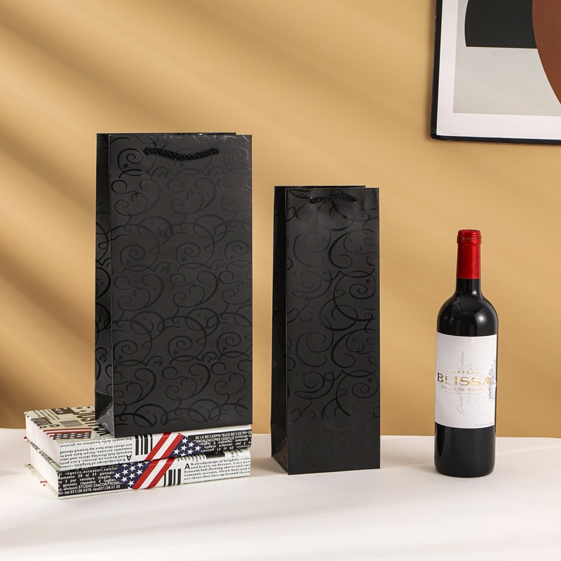 现货红酒袋 加厚橄榄油礼品袋 牛皮纸袋 单双支葡萄酒袋 批发酒袋