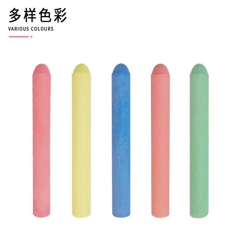 Water-soluble chalk wholesale children's painting white color colored non-toxic dustless chalk office teaching dustless chalk