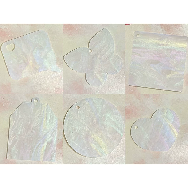 Белый красочный стример Dialog Coo диск акриловый DIY кулон Aidou Coo Chuck