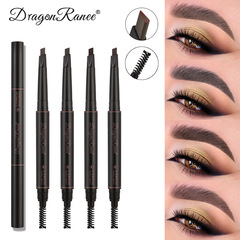Cross-border automatic rotating large triangle brow pencil, water-resistant, does not fade, does not bleed, one-word brow with brush