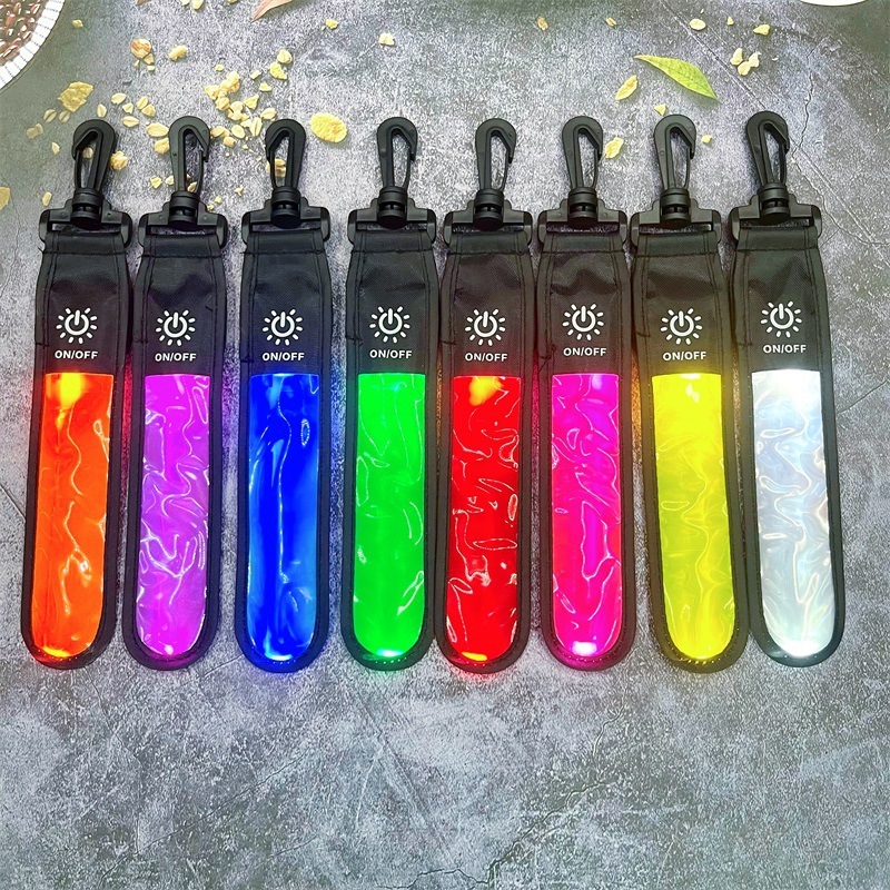 LED発光ランドセルライトストリップ屋外登山反射ペンダントUSB充電ナイトランニングとサイクリングLEDバックパックライトペンダント|undefined