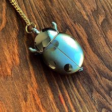 七星瓢虫可爱卡通小号项链挂链怀表 石英表