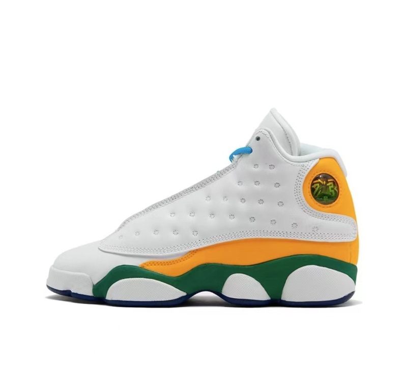 莆田靴 AJ13 純正オリジナル Qiao 13 通気性クッション性滑り止めミッドトップスポーツシューズメンズハイトップ実用的なバスケットボールシューズ|undefined