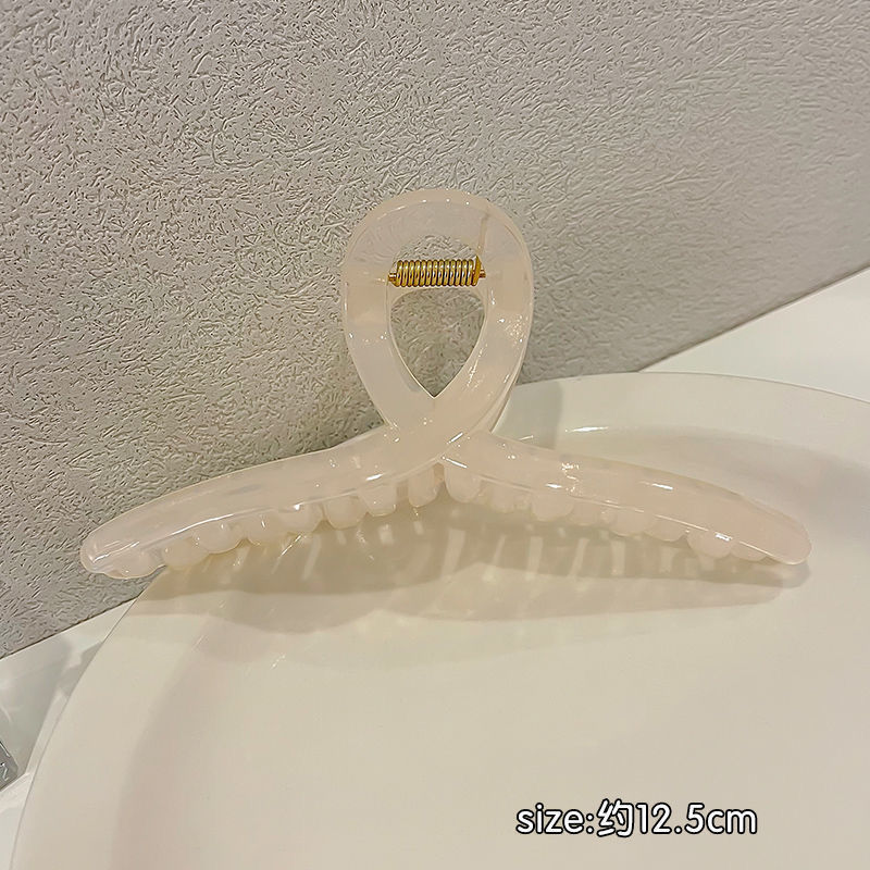 크로스 젤리 클립 베이지