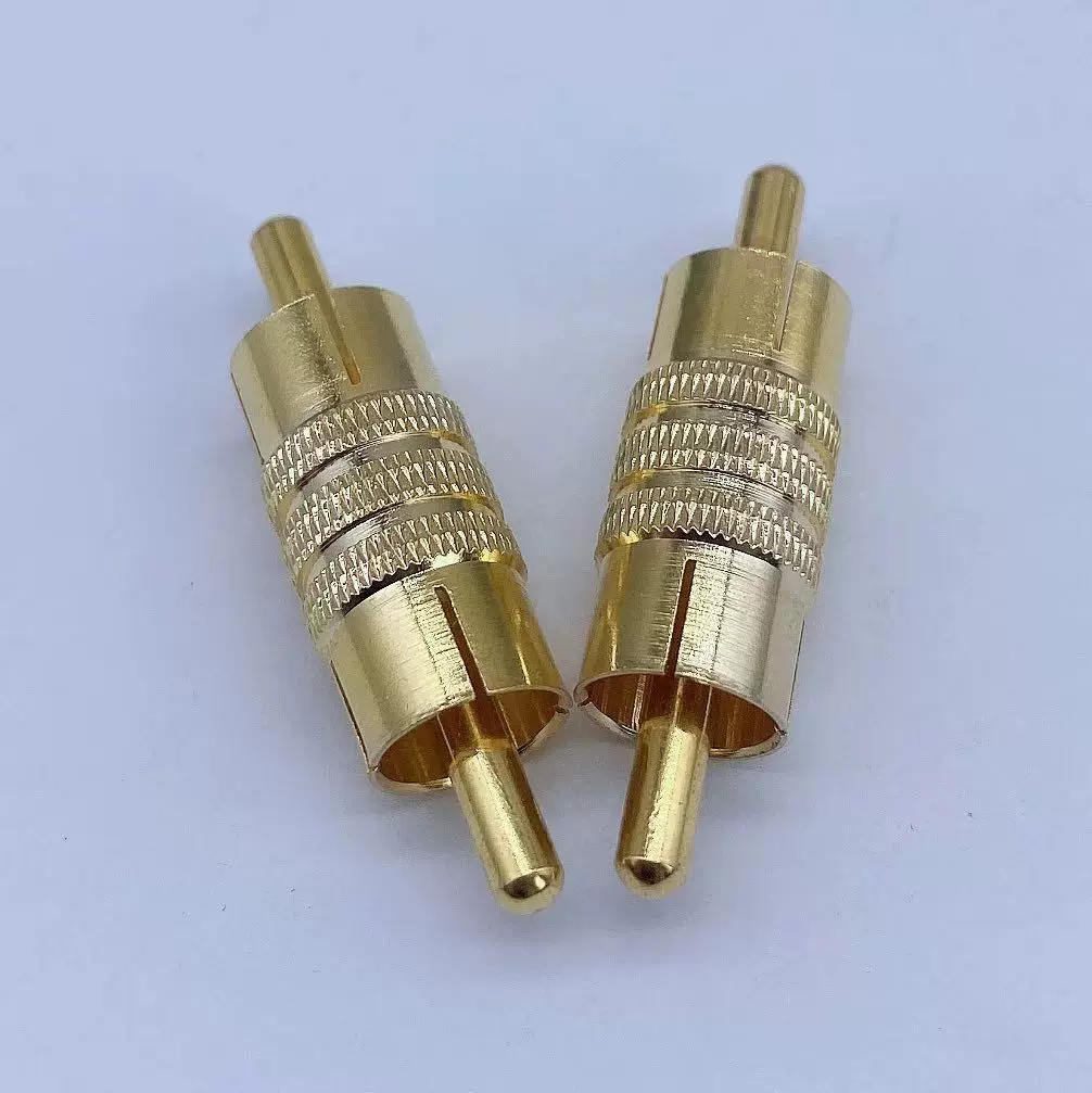 RCA直通头  RCA公对公 莲花公转公 AV转AV转接头 RCA莲花头直通