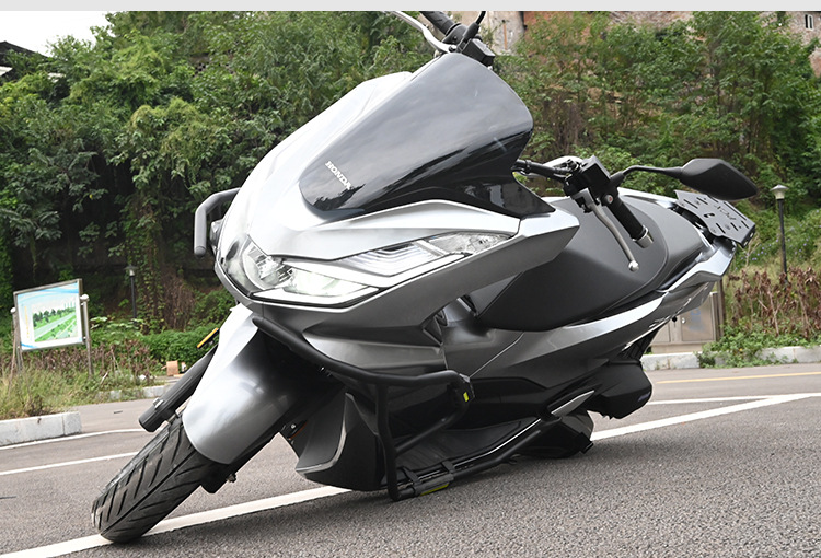 Suitable for Honda PCX160 crash guards, anti-fall front bumper, exhaust protection, rear rack anti-collision enclosure, and tail rack modification