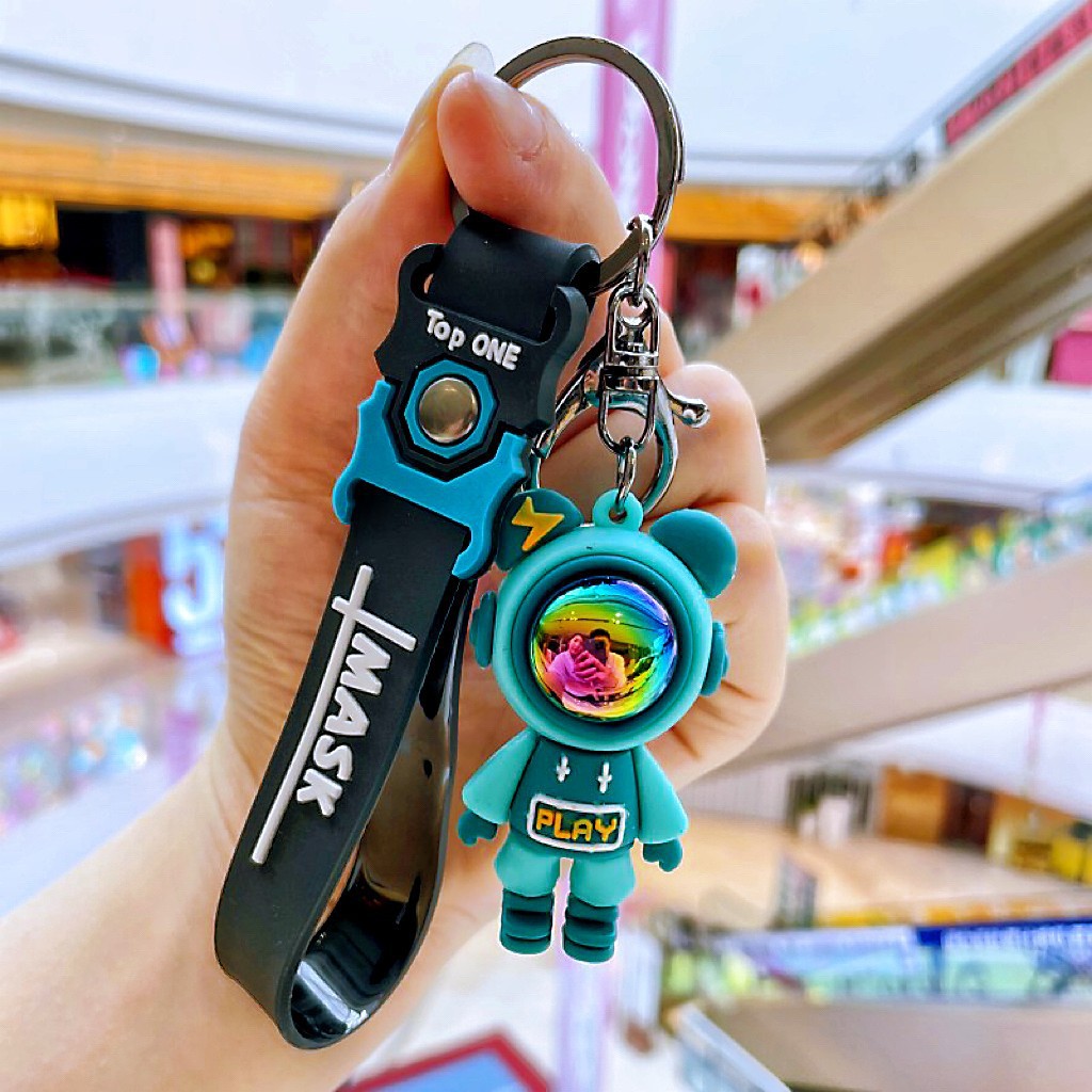 Lightning Bear bolsas de llaves de silicona para automóviles muñecas Lightning conejo adornos adornos