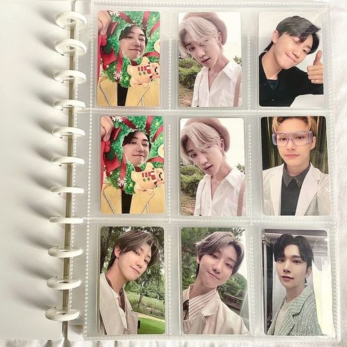 3-inch 9-square grid star polaroid photo album mushroom hole loose-leaf card album card album 9-square grid card storage album