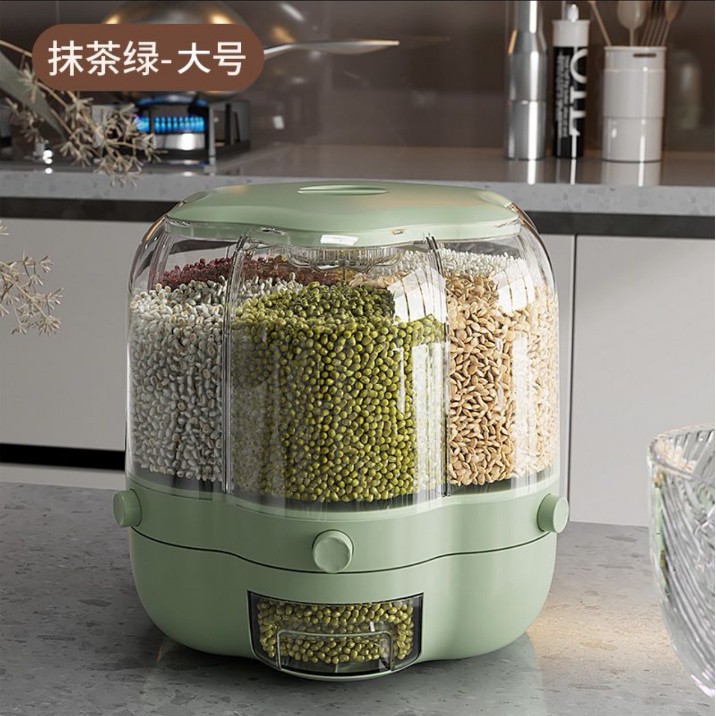 Caja de almacenamiento explosivo transfronteriza, tanque de sellado de separación giratoria, almacenamiento de artefactos mágicos, almacenamiento de granos, barril de arroz de cocina