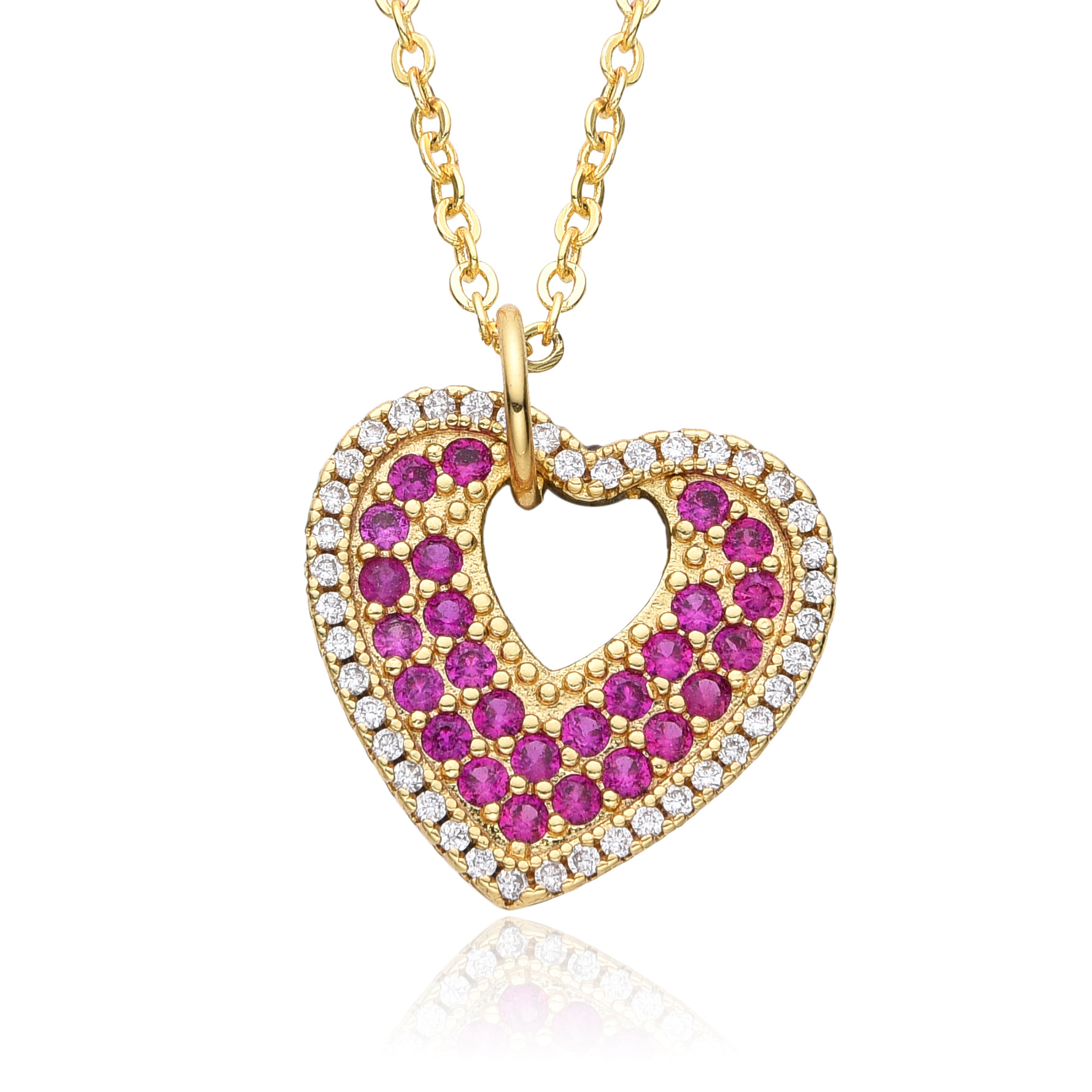15g Weight Zircon Inlay Material Pendant Necklace Classification cable chain Chain Type 1 Piece Quantity Holiday, Daily Occasion Copper Material Mother'S Day Festival Letter, Heart Shape Pattern Women's Gender Inlay Design Casual, MAMA, Simple Style Style Copper Casual MAMA Simple Style Letter Heart Shape Inlay Zircon Pendant Necklace 7