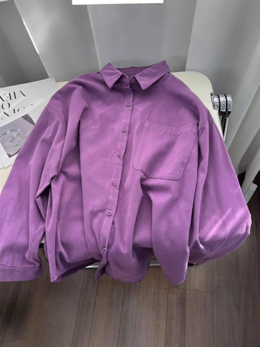 Korean-style multi-color solid-color cotton women's spring summer autumn layering inner thin loose casual top shirt jacket for women