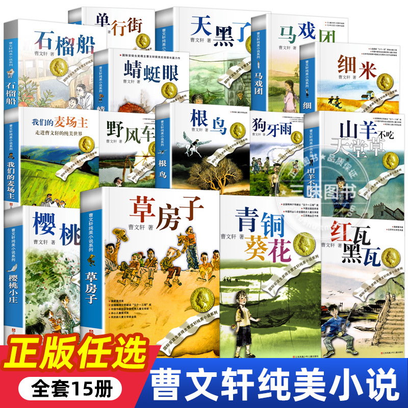 青铜葵花曹文轩纯美小说系列小学生四五六年级课外书草房子石榴船