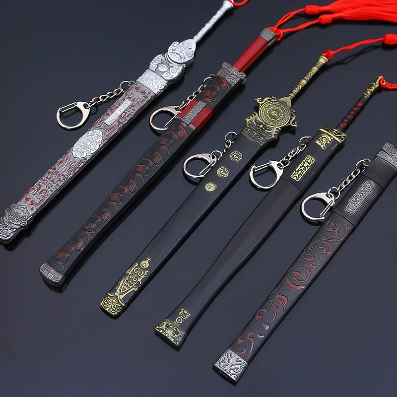 Three Kingdoms, Five Tiger Guan Yu Qinglong Yueyue Knife Metal Models Unknown Toys Swing Men Collection Ancient Cold Weapons