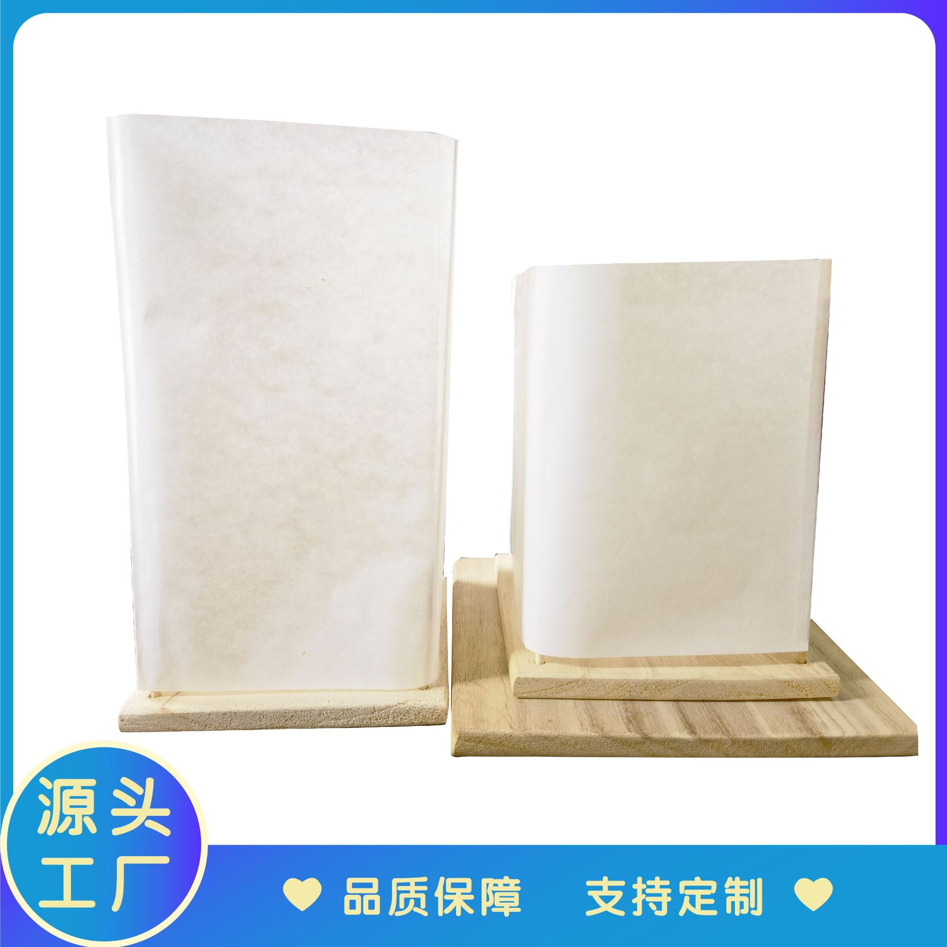 厂家生产 外贸出口 15*15cm方底河灯 许愿祈福灯 长方形木底水灯
