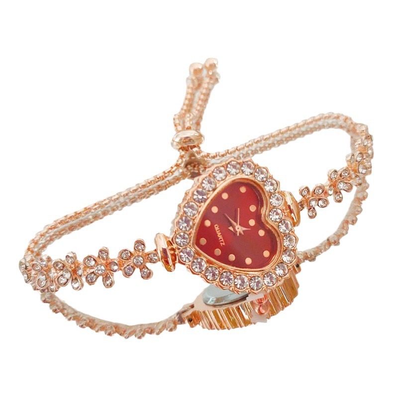 40g Weight Ordinary Glass Mirror Material Alloy Strap Material Watch Classification Pointer Display Type Buckle Buckle Style Heart-Shaped Dial Shape Holiday, Banquet, Selfie Occasion Quartz Movement Heart Shape Pattern Women's Gender Elegant, Lady Style Elegant Lady Heart Shape Buckle Quartz Watch Women's Watches 17