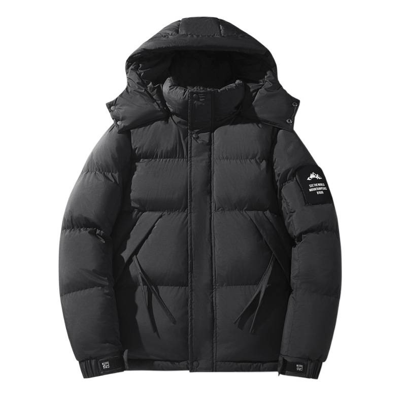 跨境批发秋冬季连帽棉服男女潮牌纯色棉衣服大码公版外套一件代发|undefined