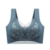 Supporting wireless bra, plus size, with embroidery, beautiful back