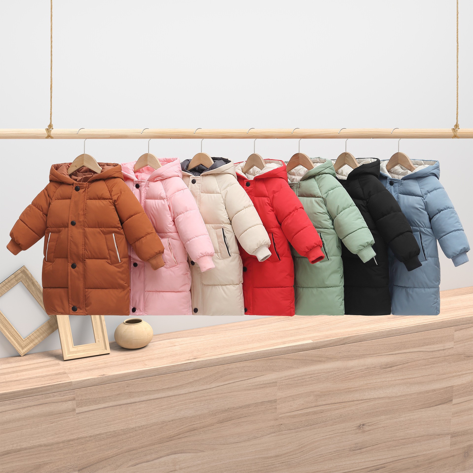 Children's down jacket for men and women with down