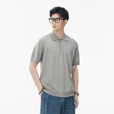 ZF8101-MM老钱风翻领针织短袖男夏季极简T恤百搭休闲上olo衫，男装针织衫/毛衣，星座614