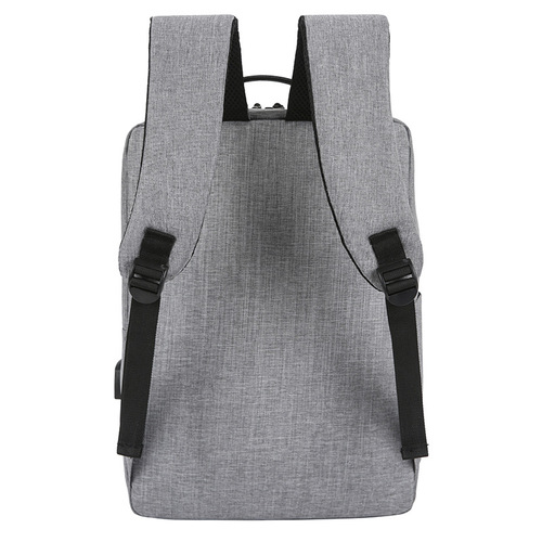 New business backpack men's simple computer bag outdoor leisure travel backpack student school bag printed logo