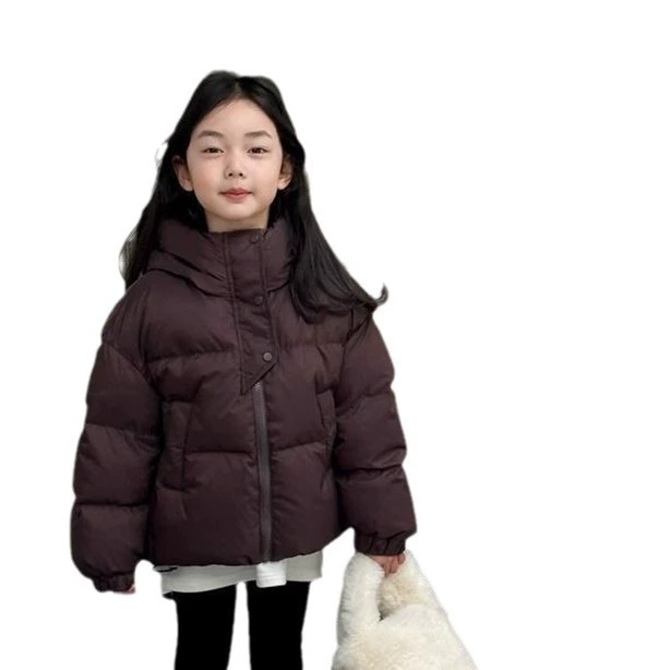 Children's Down Jacket, Teen Girls, Korean-Western Style, Thick Insulated Hoody