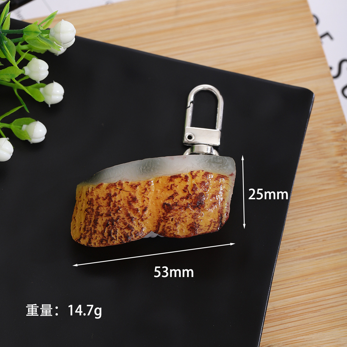 PVCファッションシミュレーション日本式寿司キーホルダー写真撮影シミュレーション食品道具学生かばんDIYストラップ