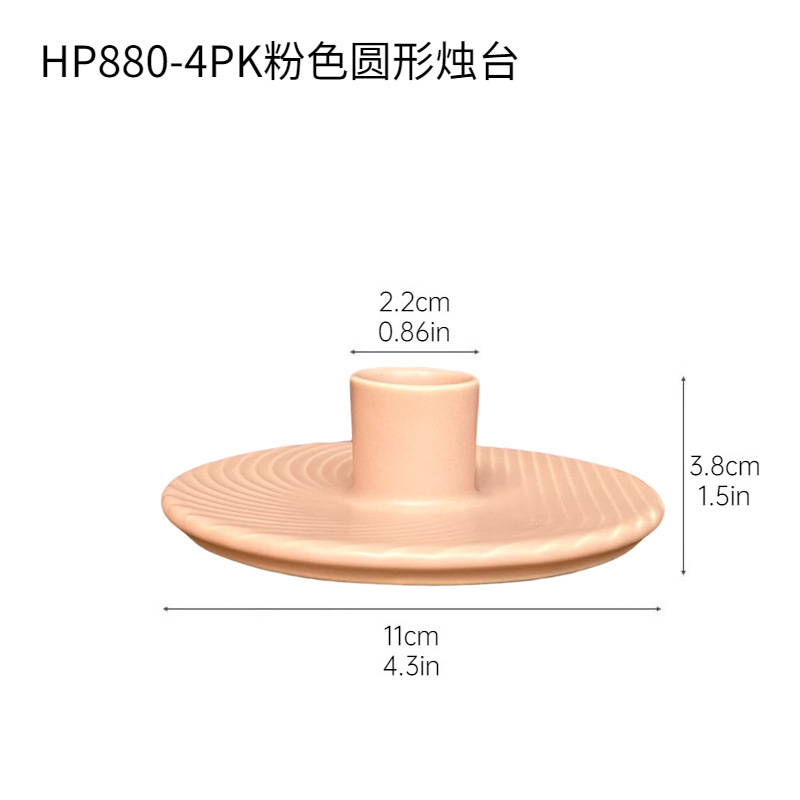 Inswind color nórdico cerámica rama decoración de mesa de comedor moderna minimalista candelabros atmósfera decoración suave