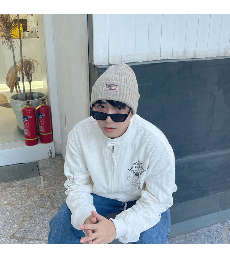 Gorro de malha para homem e mulher com proteção de orelhas_voghion.com
