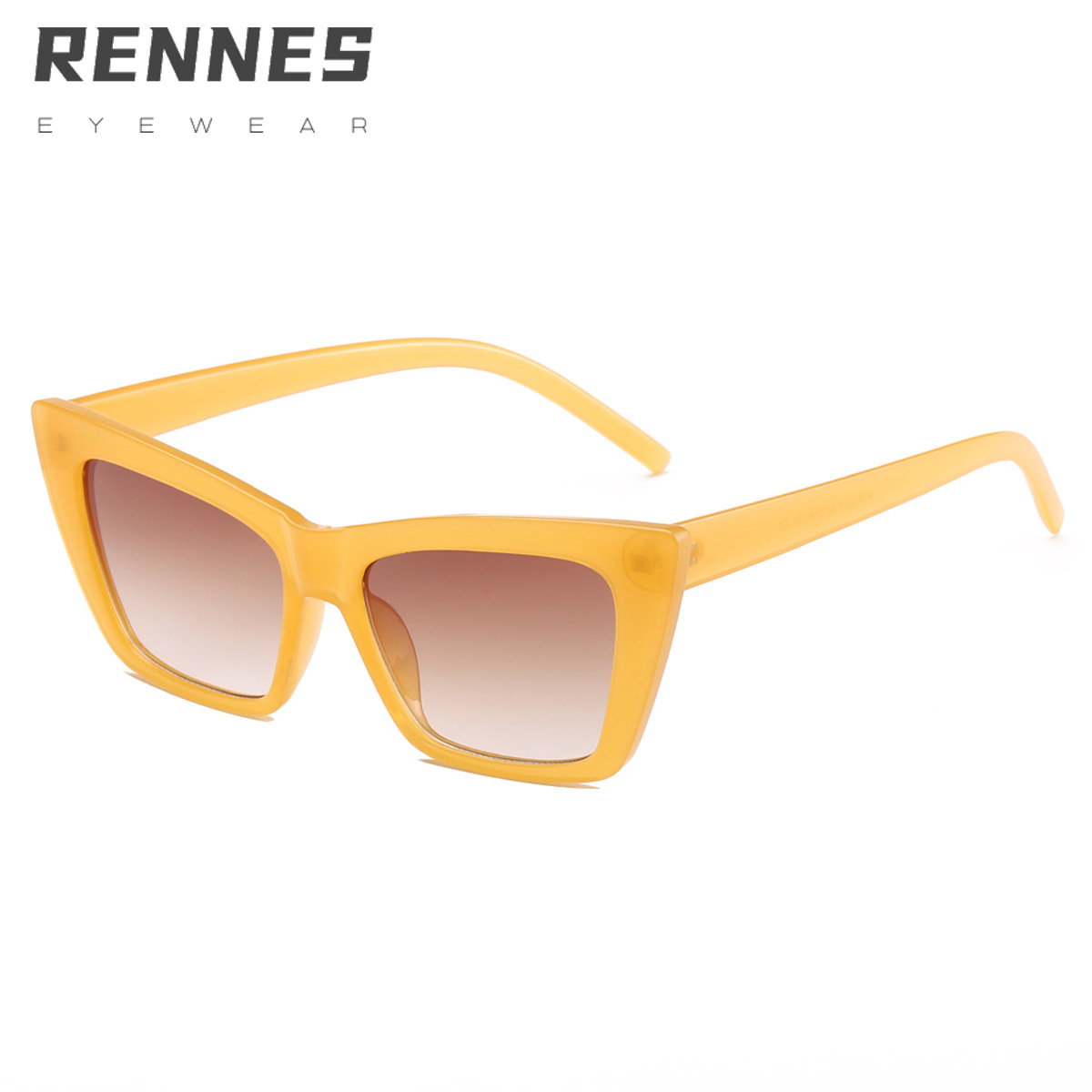 2021 nueva moda retro europea y americana gafas de sol ojo de gato mujer ins jalea color personalidad Internet celebridad hombres y mujeres gafas de sol