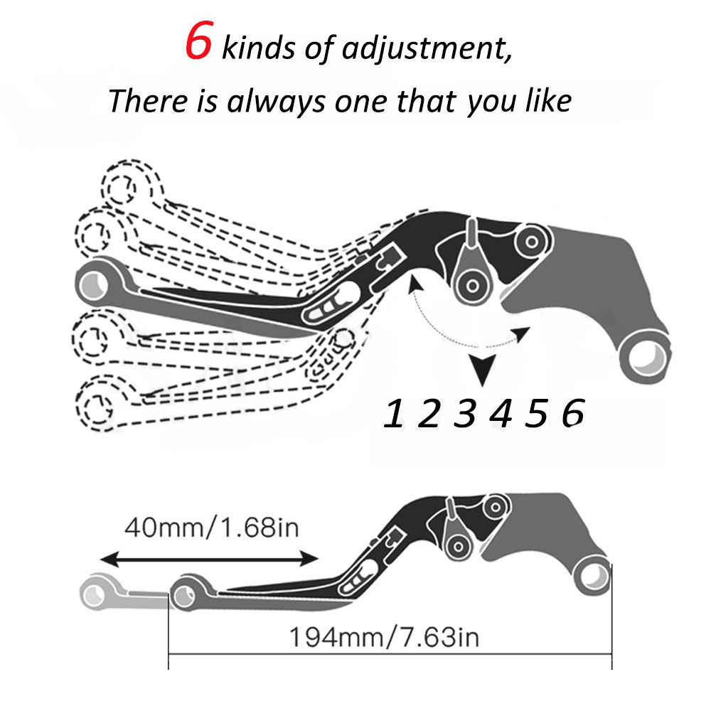 Kawasaki Ninja Zx-4Rr Zx4Rr Motorcycle Adjustable Lever Brake Clutch Lever Brake Lever