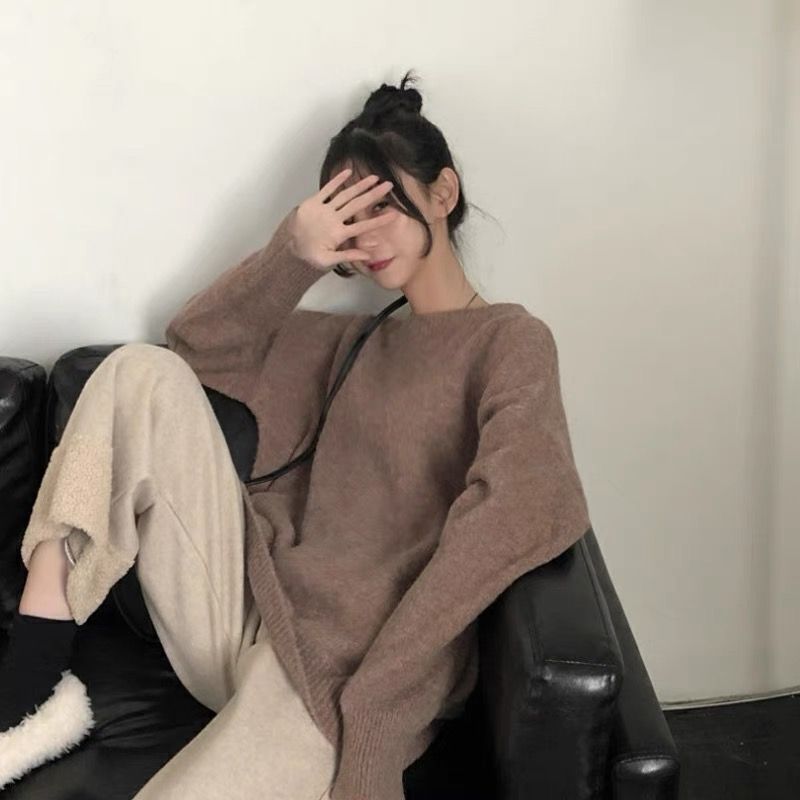 毛衣女宽松内搭2025新款慵懒温柔日系针织打底衫外穿秋冬加厚软糯|undefined