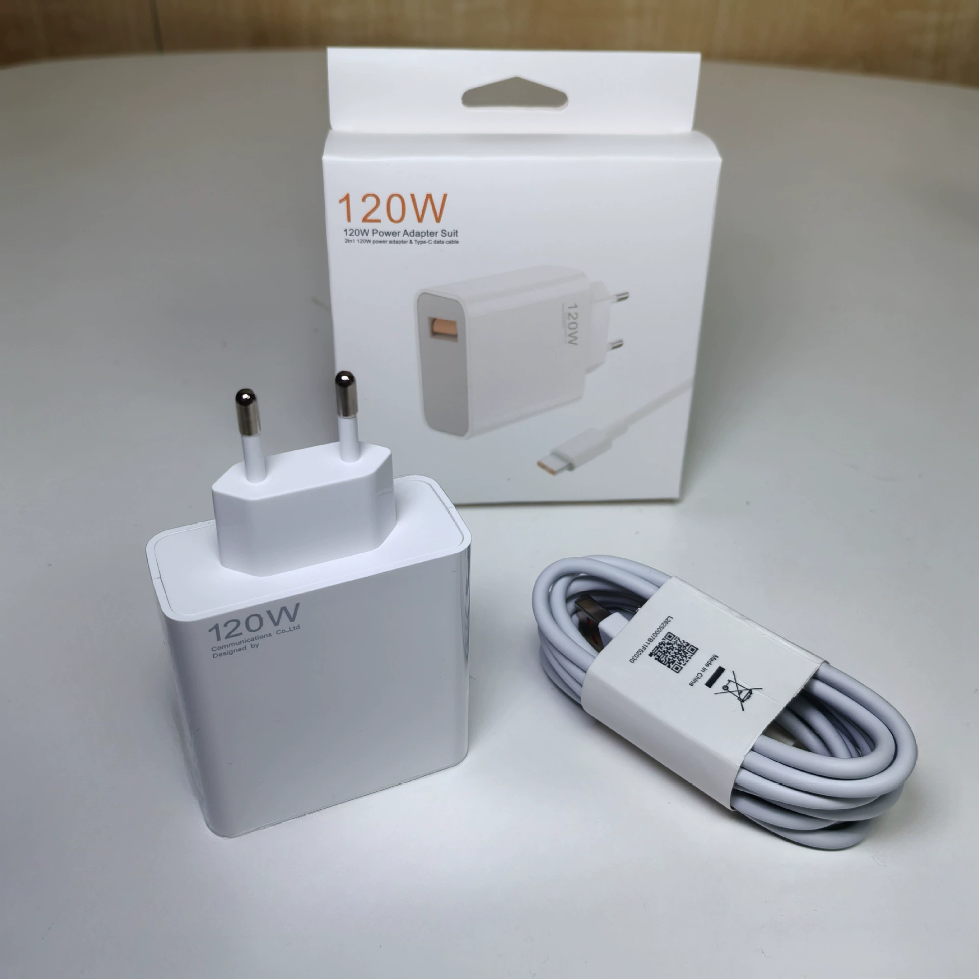 Charger (Xiaomi) 120W EU fast PD adapter — USB-C, multi-watt 33W/67W/120W options