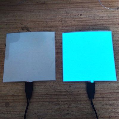 Cold light sheet, Other Panel 12V LED - ice-blue-1010cm-battery-box