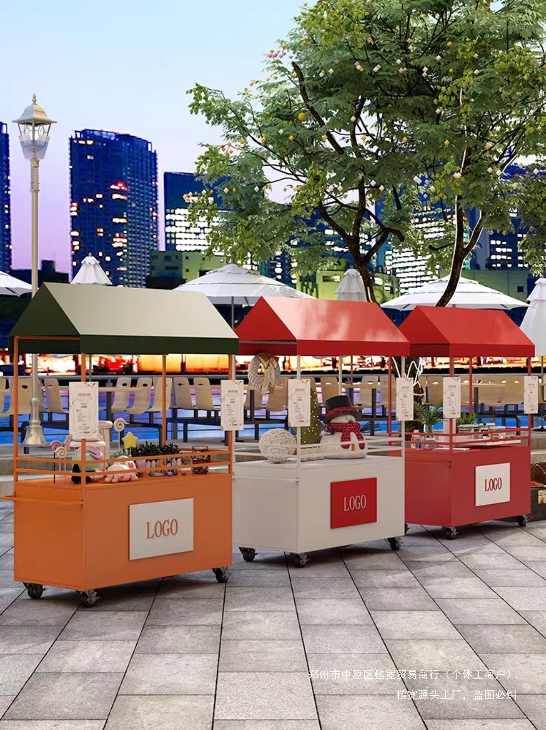 地摊小推车摊位集市展示架移动户外夜市花车铁艺促销车小吃车摆摊