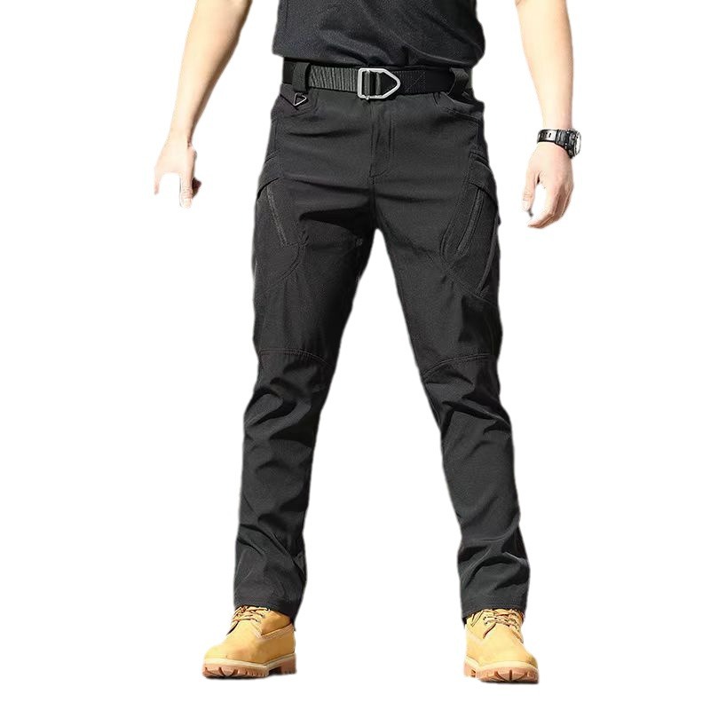 Pantalones casuales al aire libre para fanáticos militares, monos, chaquetas de primavera y otoño sueltas rectas, pantalones de montañismo tácticos elásticos y transpirables