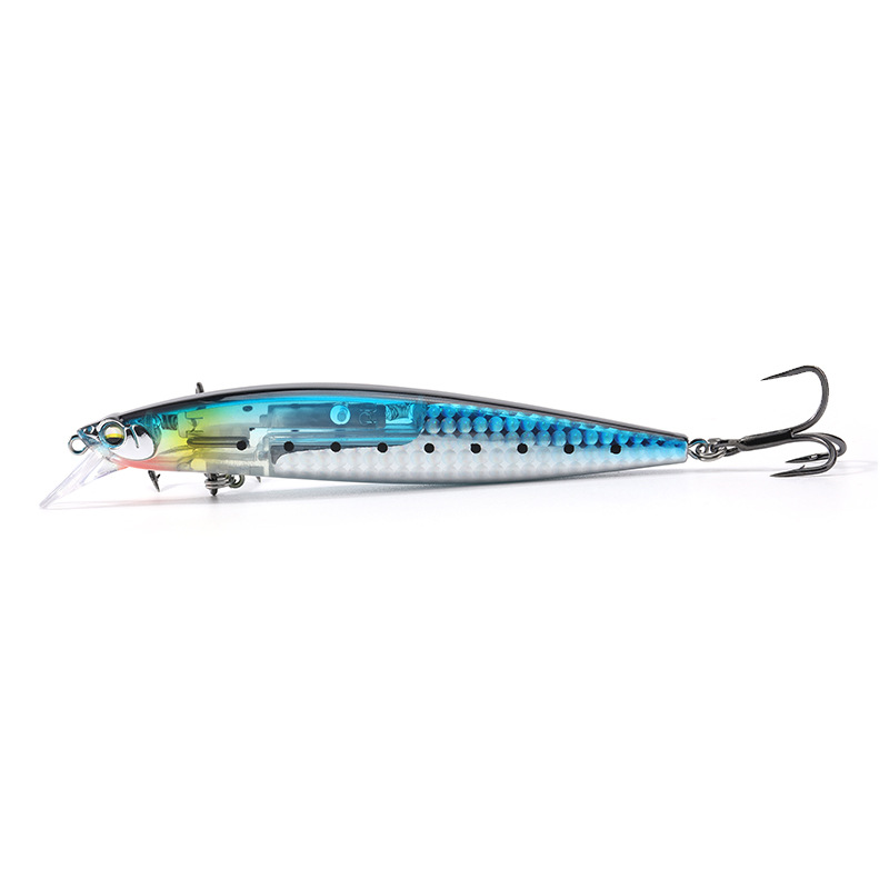 Suspending Minnow Lures Hard Plastic Baits Fresh Water Bass Swimbait Tackle Gear