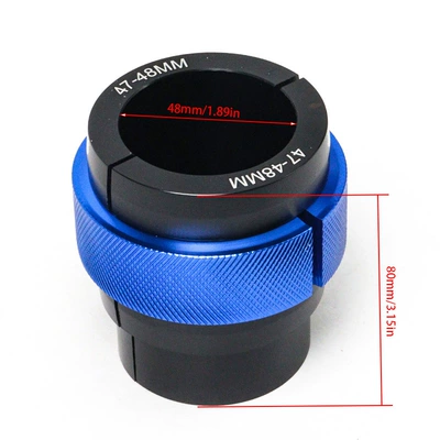 Motosiklet ləvazimatları və aksesuarları: Disassembly and Installation, Inverted Front - 47-48mm-blue