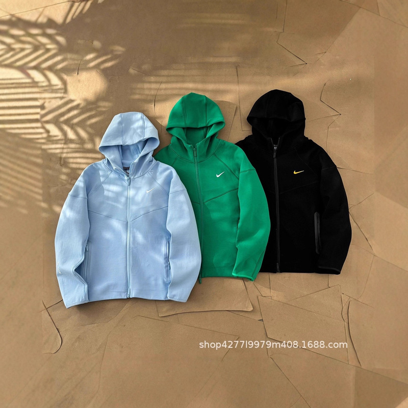 Spring and Autumn Overseas Popular Small Hook Nocta Co-Branded Asian Edition Printed Sports Zipper Hooded Sweatshirt Jacket