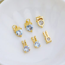 14K����ɫ��ʯ؈Ę����С�ö������朒��diy�ֹ�������
