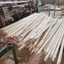 生产厂家优质砂光拖把杆配件木柄扫把杆扫帚杆广西桉木刷柄撑衣杆