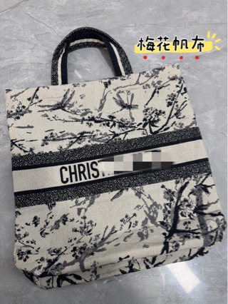 Plum Blossom Canvas Bags in Stock Wholesale Fashion Tote Bags Eco-Friendly Linen Handbags