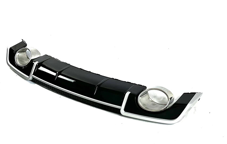 Suitable for Audi A3 modified RS3 tail lip 2013-2019 A3 exhaust professional boutique black rear lip