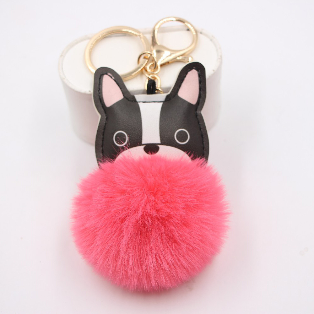 New Puppy Dog Key Chain Pendant Bag Purse Plush Pendant display picture 12