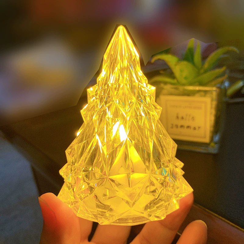 Оптовая Рождественская Свеча Айсберг Свет Свадебные Украшения Танабата Прозрачный Кристалл Атмосфера Свет Украшения Электронный Свет Свечи