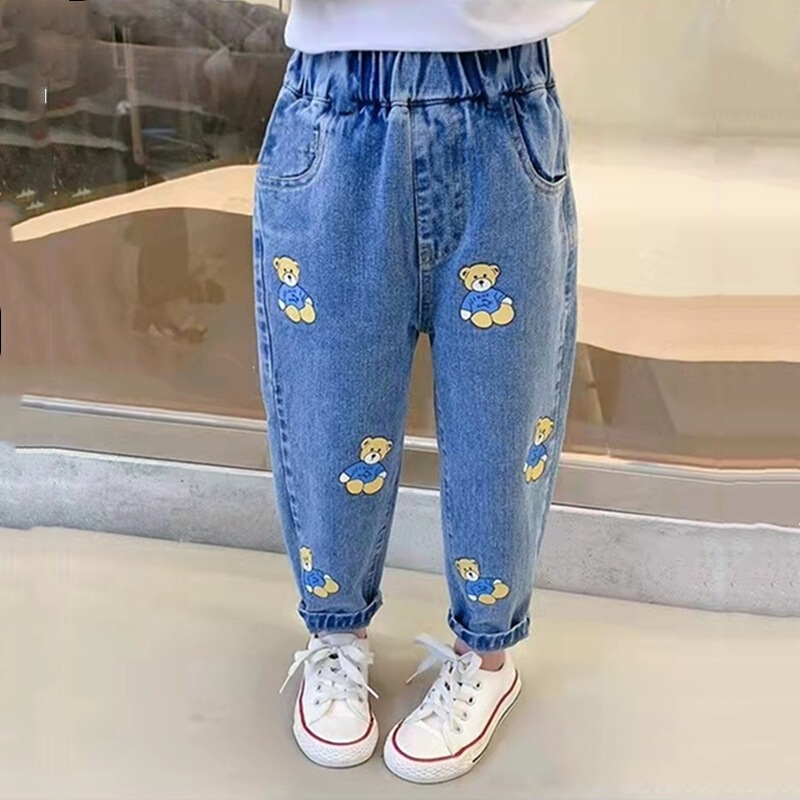 男の子のジーパンの春秋の子供服の韓国版のカジュアルなズボンの子供のズボンの小さい子供の赤ちゃんのズボンのファッション|undefined