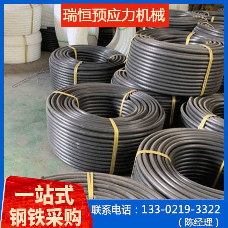 塑料注浆管厂家批发pe一次注浆管25mm预埋二次注浆管 桥梁内衬管